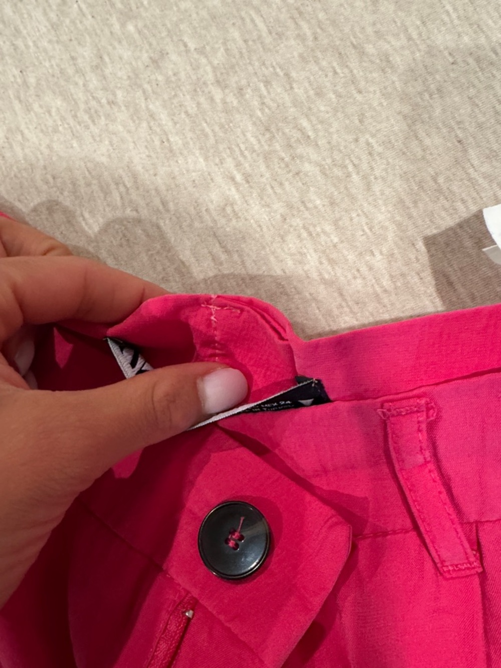 Zara Hot Pink Wide-Leg pants size XS - Picture 4 of 9